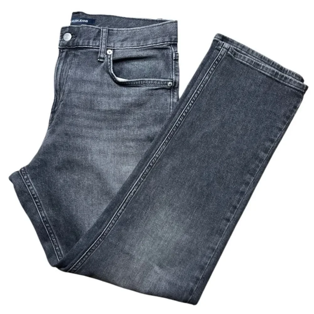 Calvin Klein Men's Gray Straight Leg Jeans Size 32x30